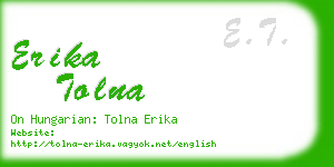 erika tolna business card